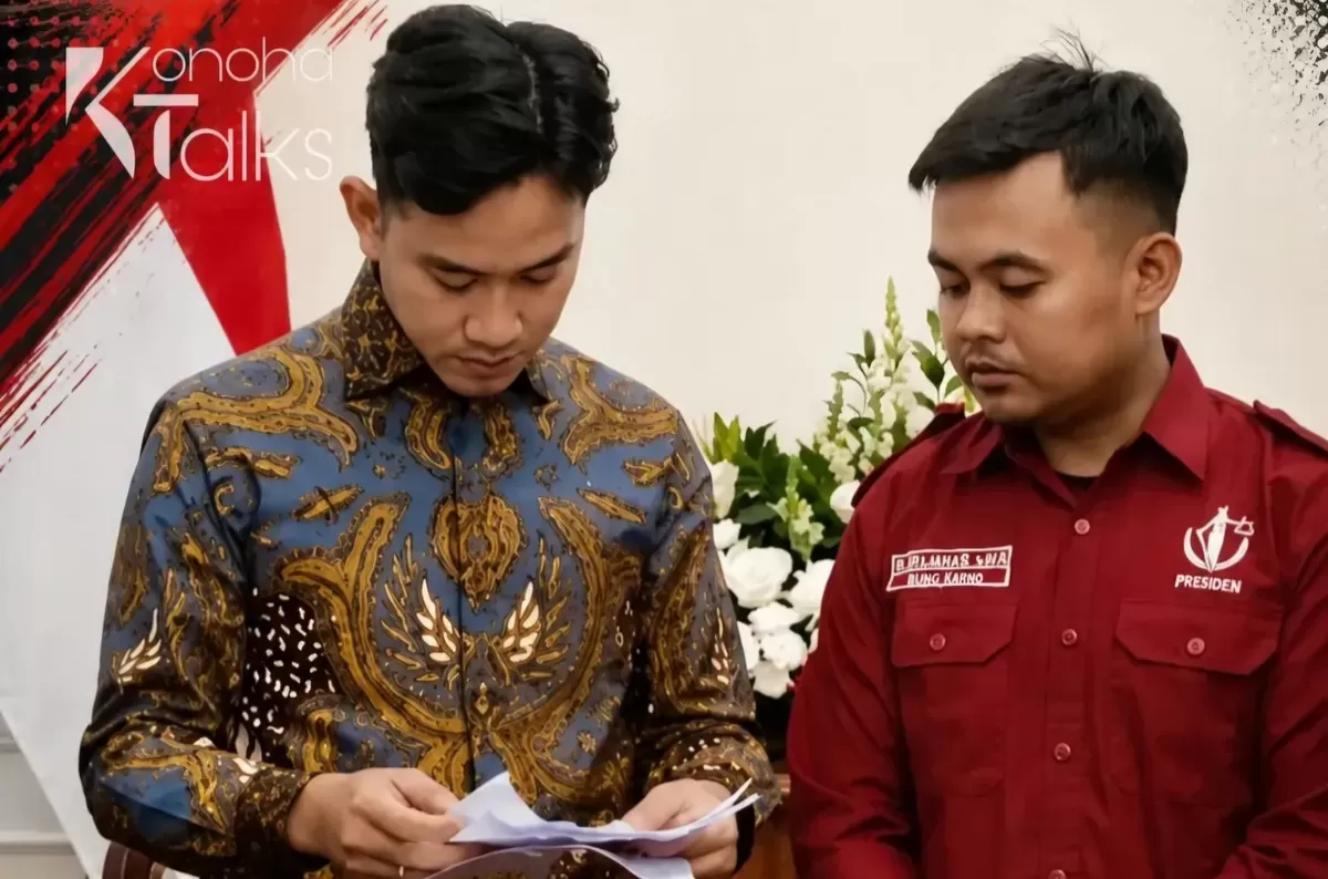 Polemik internal mengguncang BEM FH UBK usai aksi mahasiswa dan pertemuan dengan Wapres. Pengakuan soal terima uang picu tuntutan transparan.(Dok.Instagram@konohatalks) 
