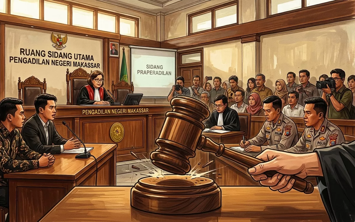 FOTO: Ilustrasi, PN Makassar mengabulkan praperadilan Bahtiar Baharuddin, membatalkan status tersangka dan menyatakan penahanannya dalam kasus dugaan korupsi.(Dok.Ilustrasi) 