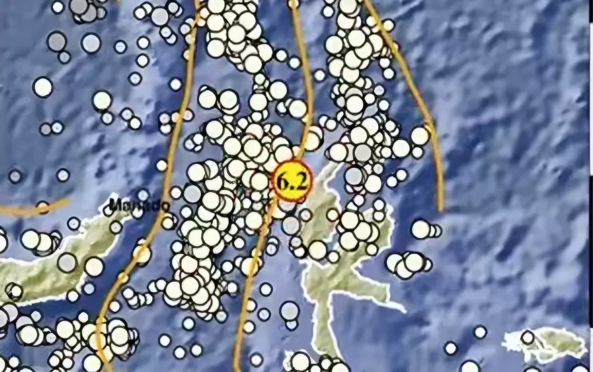 Gempa Magnitudo 6,2 mengguncang Pulau Doi, Maluku Utara. BMKG memastikan gempa tidak berpotensi tsunami dan belum ada laporan korban jiwa. (Dok.info BMKG)