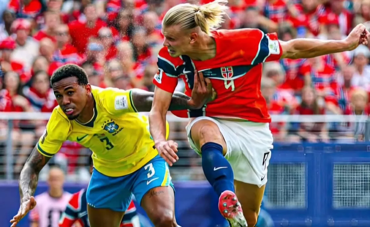 Erling Haaland mencetak dua gol untuk membawa Norwegia menyingkirkan Brasil 2-1 di babak 16 besar Piala Dunia 2026, dan mengukir sejarah.(Dok.Fifaworldcup)