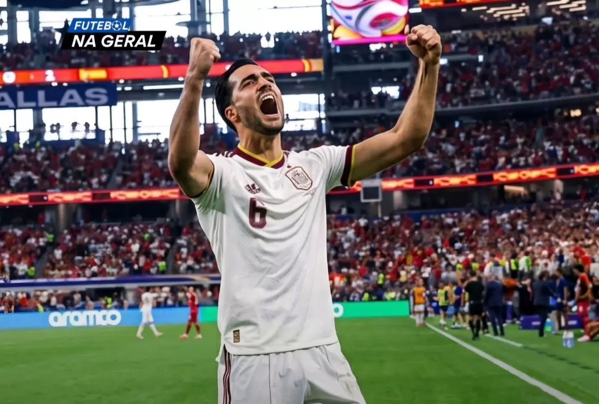 Gol dramatis Mikel Merino pada injury time membawa Spanyol menyingkirkan Portugal 1-0 dan melaju ke perempat final Piala Dunia 2026.(Dok.Threads@futebolnageral)