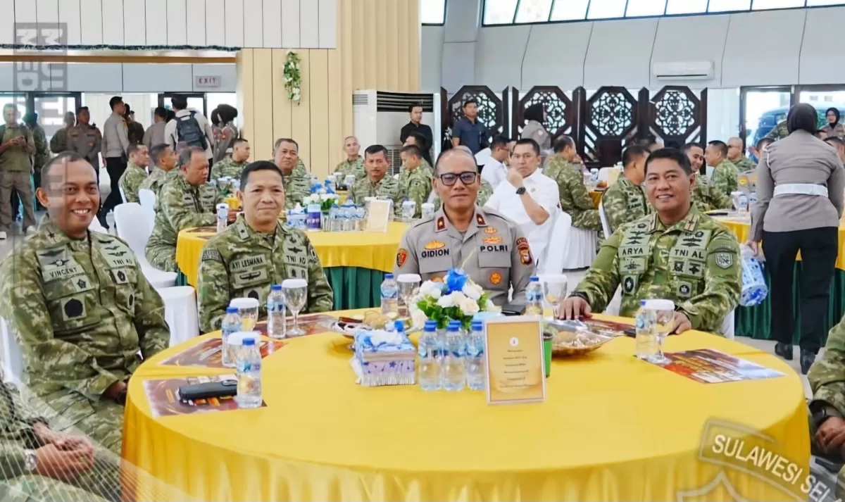 Coffee Morning TNI-Polri di Kodam XIV/Hasanuddin memperkuat sinergi dan soliditas antarinstansi demi menjaga stabilitas keamanan di Sulsel. (Dok.Humas Polda Sulsel)