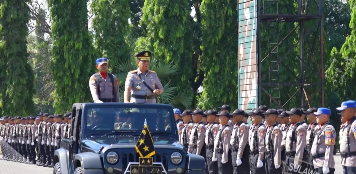 Kapolda Sulsel resmi membuka Pendidikan Bintara Polri Gelombang II TA 2026 di SPN Polda Sulsel yang diikuti 173 peserta dari sejumlah Polda di Indonesia Timur. (Dok.Humas Polda Sulsel) 