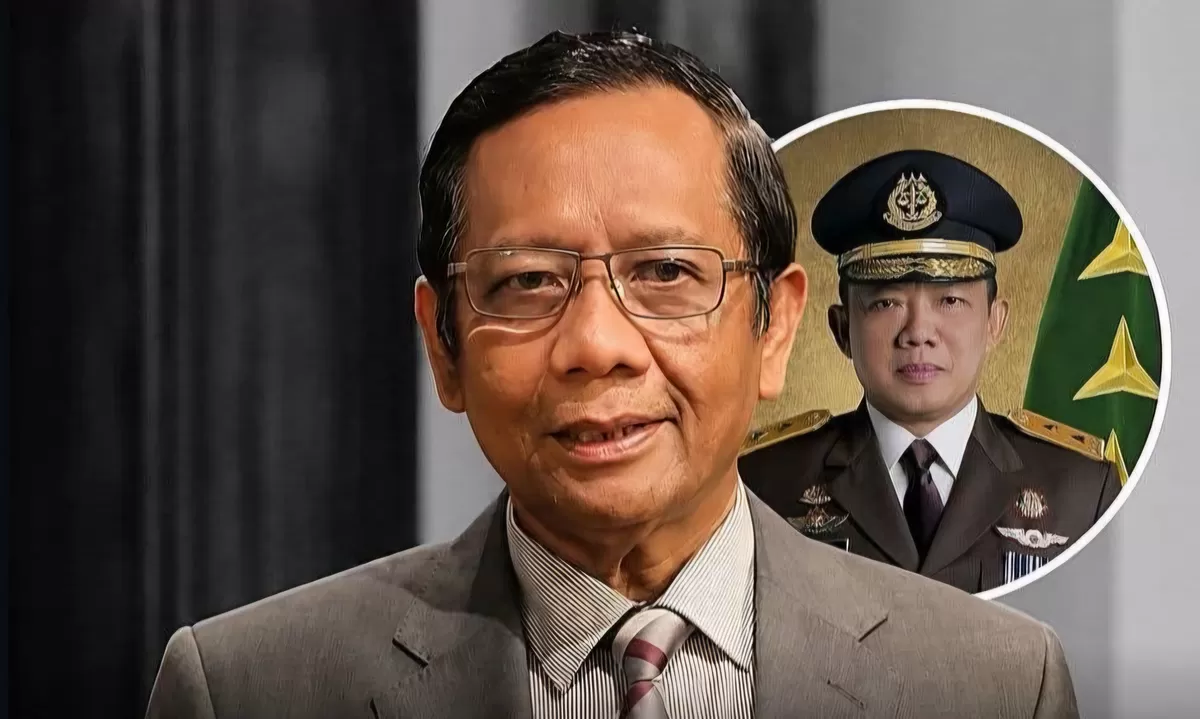 Mahfud MD mempertanyakan perbedaan prosedur penahanan Febrie Adriansyah tanpa rompi pink dan borgol, Kejagung sebut karena hal teknis. (Dok.Threads@ramjoy)