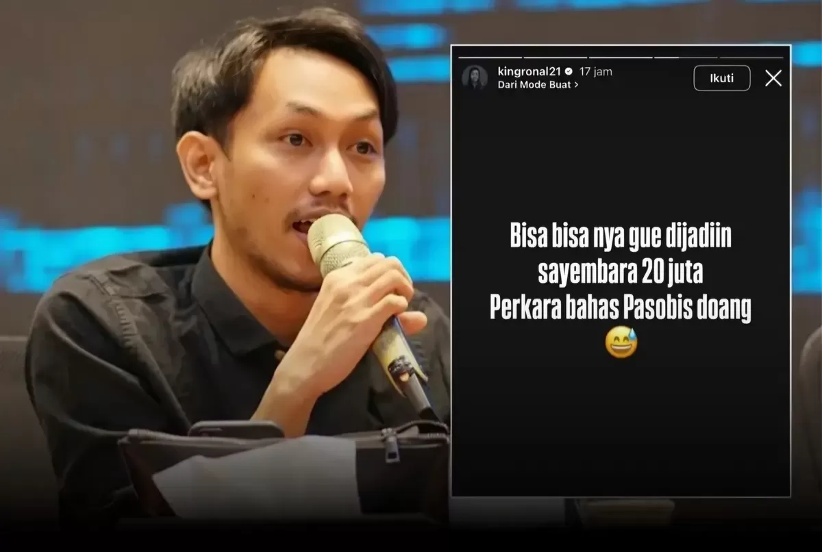 FOTO: Tampak King Ronal disorot setelah muncul unggahan sayembara Rp20 juta terkait aksinya membongkar dugaan jaringan passobis di Sulsel. (Dok.Instagram@tanaluwuinfo)
