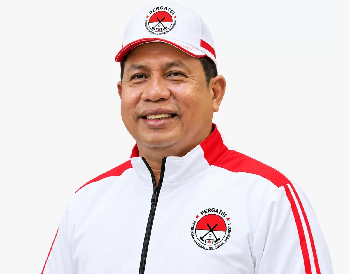 FOTO: Tampak Hasbi Syamsu Ali membawa filosofi ketepatan, strategi dan kerja sama untuk membuka babak baru pembinaan gateball PERGATSI Sulsel. (Dok.PERGATSI Sulsel)