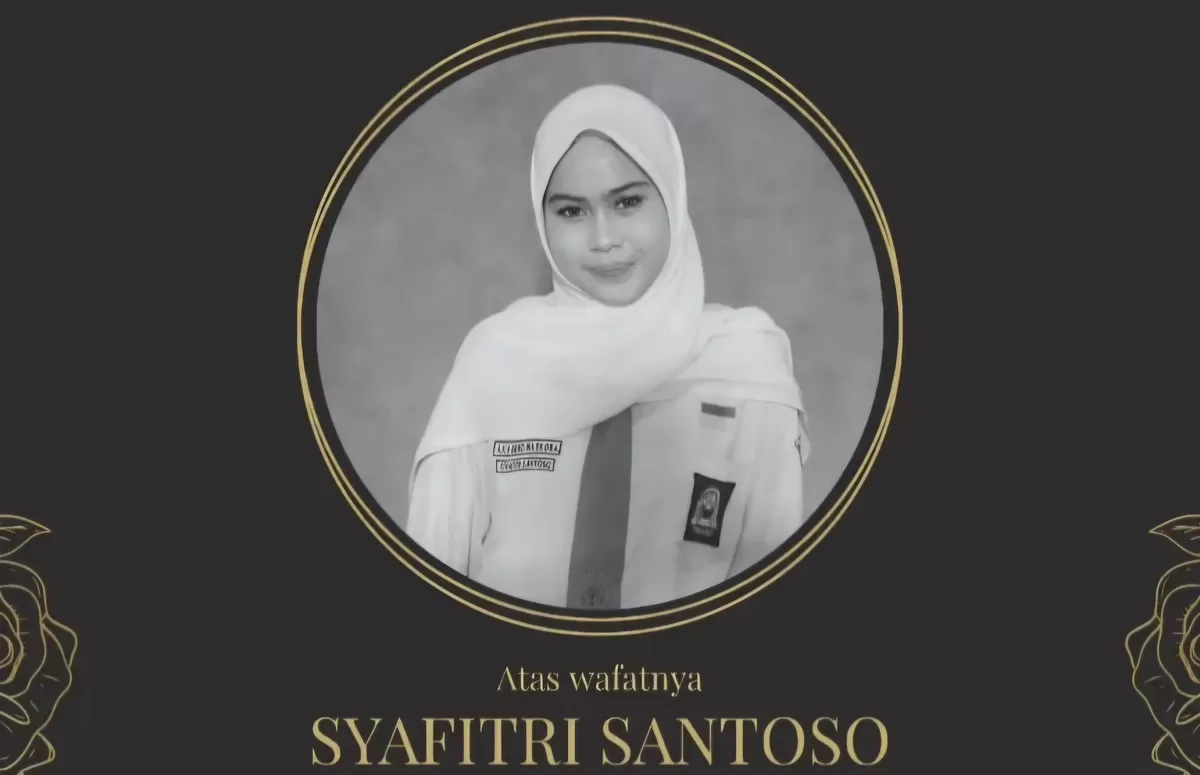 FOTO: Tampak almarhumah saat mengenakan seragam SMA. Mahasiswi Kehutanan Unhas Syafitri Santoso meninggal dunia. Rekan menyebut ia mengalami kecelakaan sepulang mengikuti kegiatan. (Dok.Instagram@fakultas kehutanan Unhas)