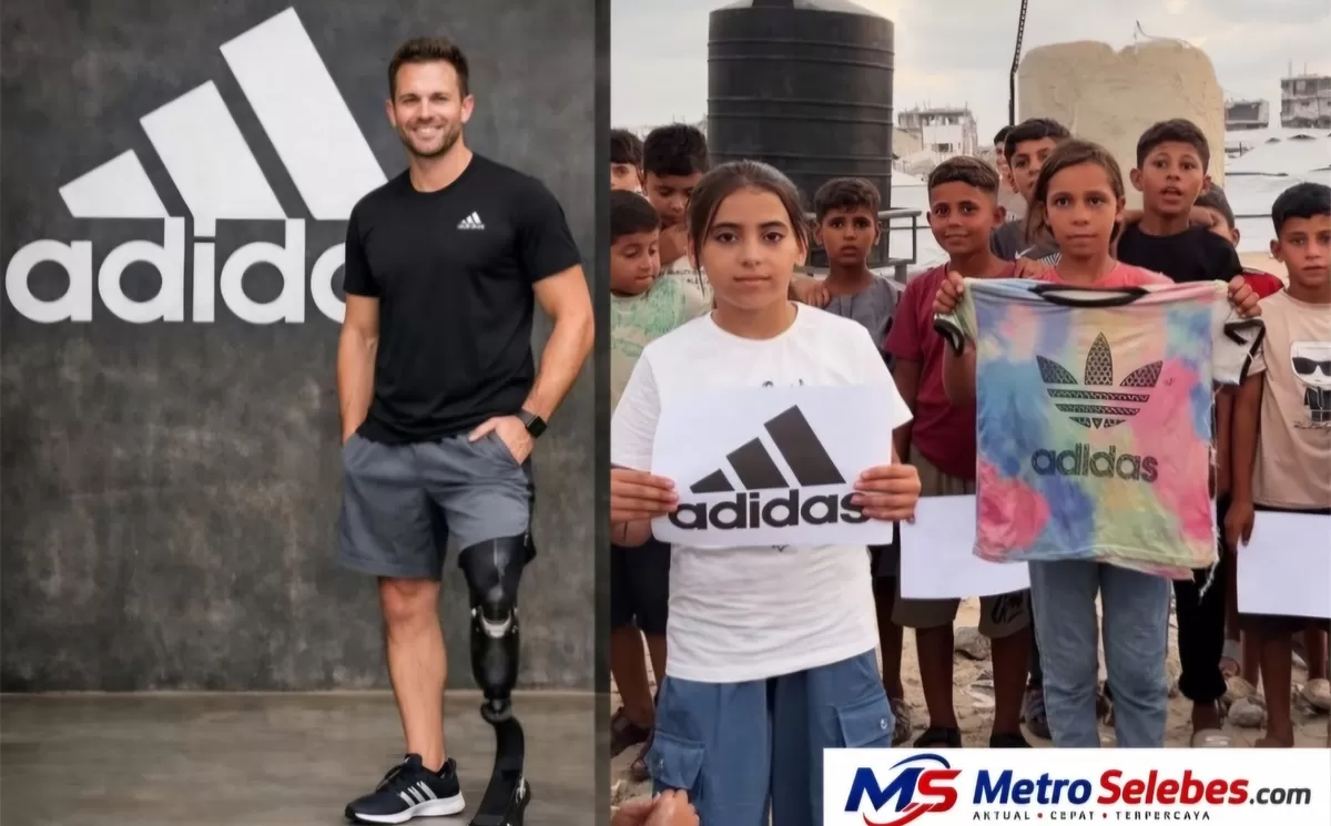 Adidas meminta maaf setelah kampanye Single Shoe yang menampilkan mantan tentara Israel memicu kritik dan seruan boikot terkait isu Gaza.(Dok.Instagram@aboutislam)