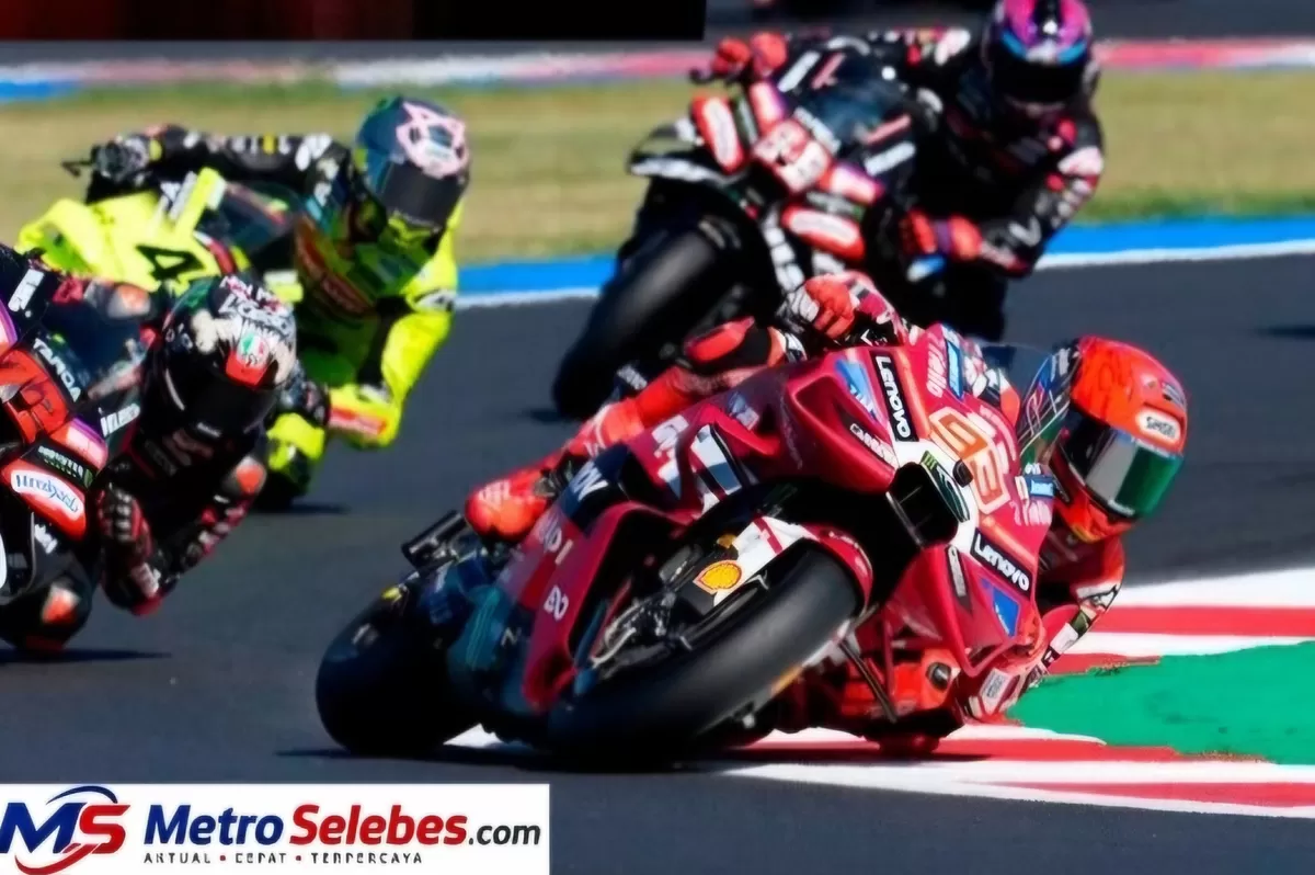 FOTO: Suasana balapan. Marc Marquez menang Sprint Race Misano 2026 dan memangkas jarak dengan Jorge Martin menjadi 14 poin di klasemen MotoGP. (Dok.Motogp_espn)