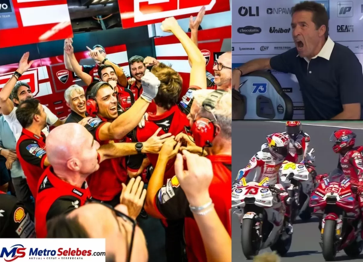 Marc dan Alex Marquez finis 1-2 di MotoGP San Marino 2026. Momen haru Julia Marquez dan pesta paddock Ducati mewarnai kemenangan di Misano. (Dok.Instagram@MotoGP/Ducaticorse/Spotvnew)
