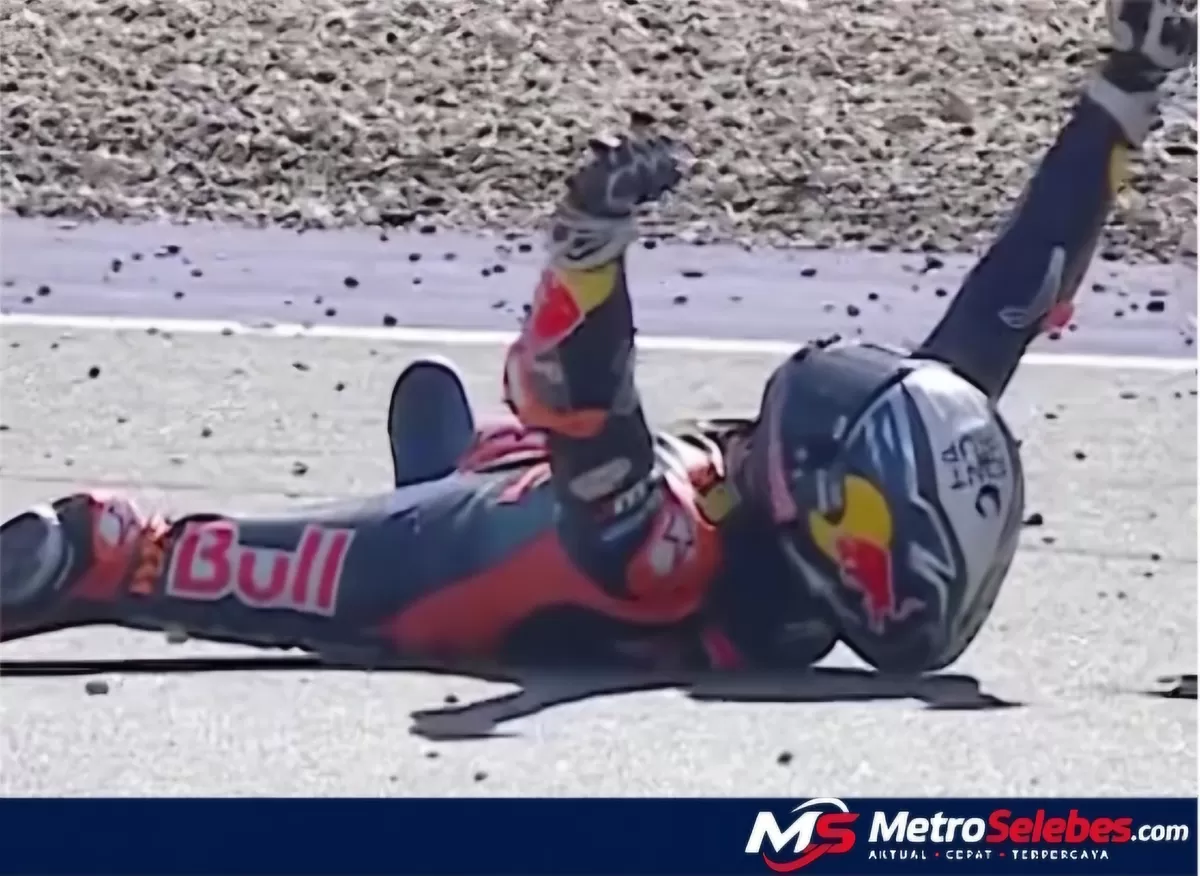 Pedro Acosta menjuarai MotoGP Austria 2026 dan menebus kesalahan di Sprint Race. Selebrasi kemenangan perdananya curi perhatian. (Dok.MotoGP)