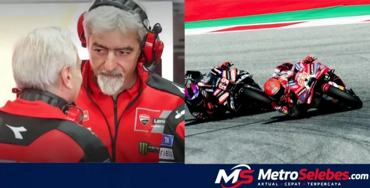 Ducati gagal naik podium di MotoGP Austria usai Pedro Acosta menang dan Aprilia menguasai posisi dua hingga empat. Gigi Dall&rsquo;Igna terpukul. (Dok.Instagram@motomainly/weate93)