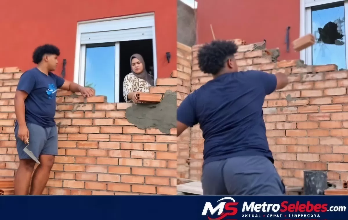 Video kiriman warga memperlihatkan konflik antartetangga akibat pembangunan tembok dekat jendela yang berujung kaca pecah dan memicu perdebatan netizen. (Dok.Instagram@kawakiby lawyers)