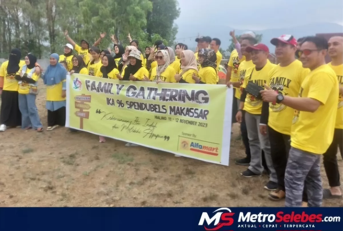 FOTO: Tampak Alumni SMPN 12 Makassar angkatan 1996 saat giat di Malino 2023, kini bakal kembali menggelar Family Gathering 4 di Malino pada 3&ndash;4 Oktober 2026 dengan konsep outdoor dan outbound. (Dok. MetroSelebes.com/Keyla)