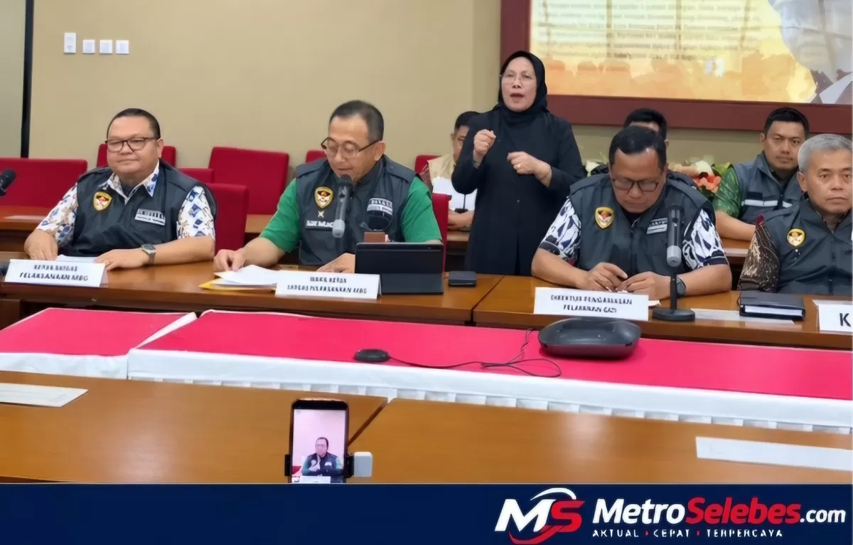 FOTO: Tampak suasana konferensi pers Kortastipidkor Polri menetapkan Bupati Gowa Sitti Husniah Talenrang sebagai tersangka dugaan pemerasan dan gratifikasi pengurusan PBG dan perizinan lainnya di Kabupaten Gowa. (Dok.divisihumaspolri)
