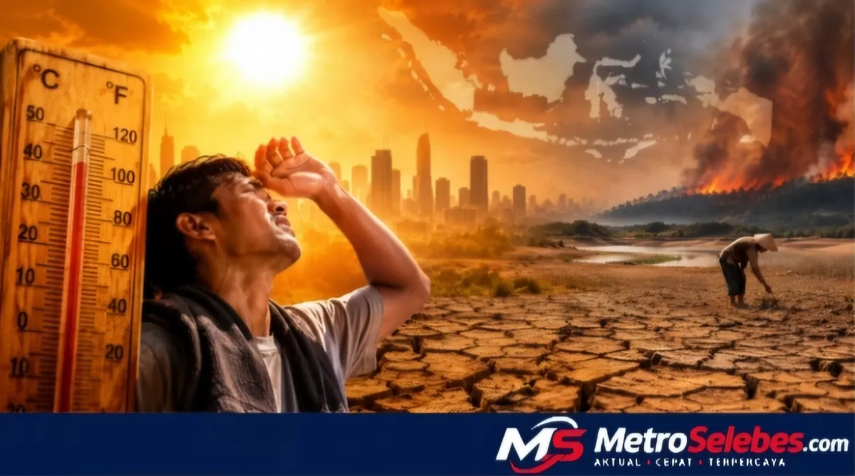 FOTO: Ilustrasi cuaca ekstrem. El Nino sangat kuat membayangi Indonesia hingga awal 2027, dengan ancaman panas ekstrem, kekeringan dan proyeksi 19.300 kematian berlebih. (Dok.Metroselebes.com/ilustrasi)