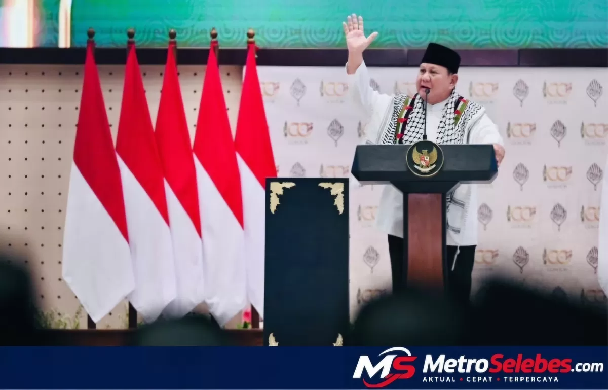 Tampak Presiden Prabowo Subianto menegaskan komitmen pemerintah memperkuat dukungan terhadap pesantren dan pengembangan santri dalam momentum Hari Santri Nasional 2026. (Dok. Bakom RI)