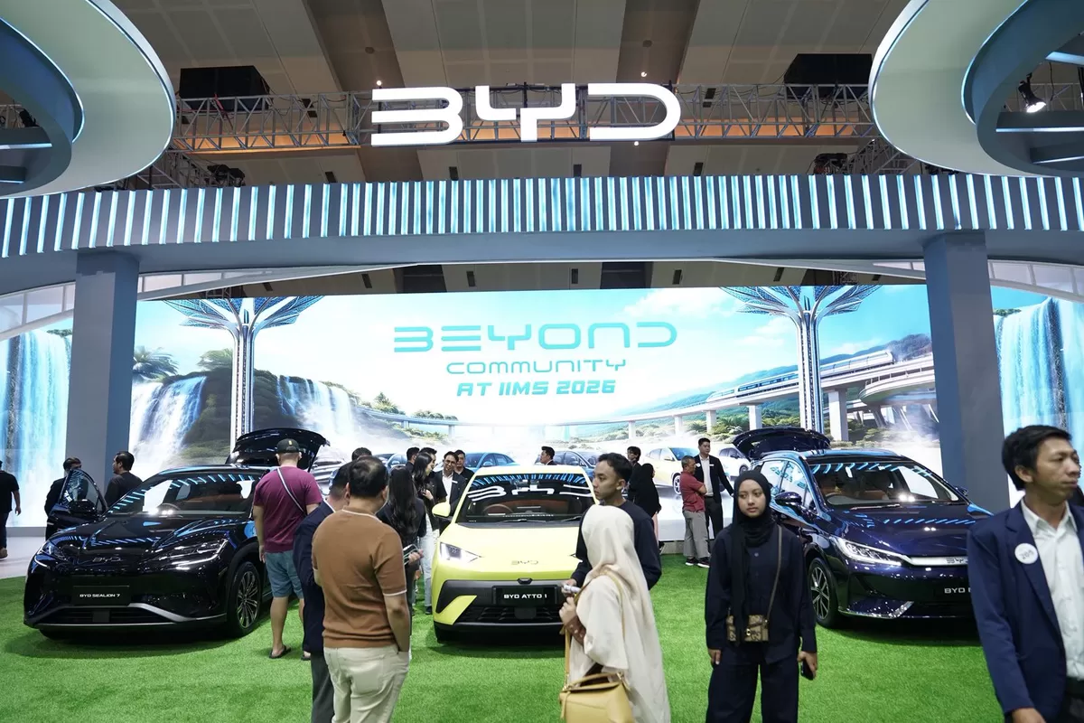 Kehadiran komunitas BEYOND memberikan warna tersendiri dalam dinamika booth BYD. Sekitar 70 anggota komunitas BEYOND bersama dengan keluarga turut hadir. (Otowheel.id/Dok. BYD)