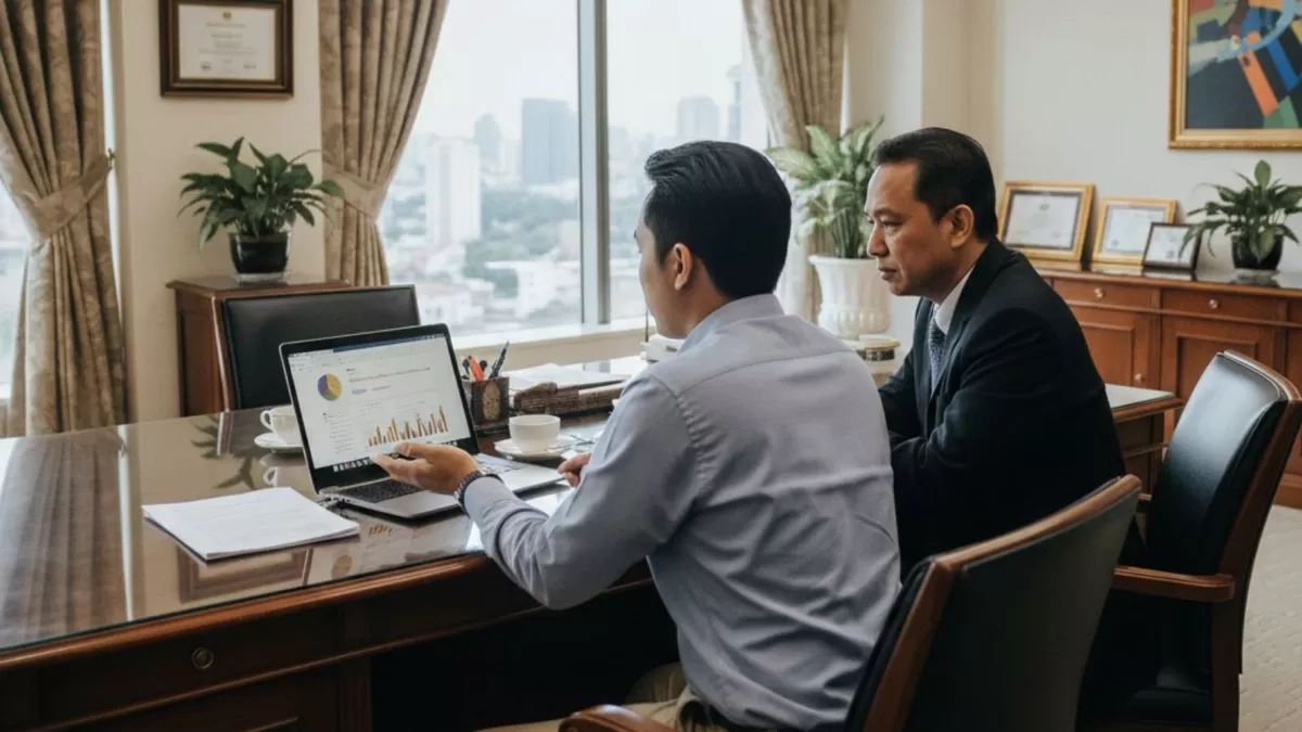 Kritis terhadap praktik wage penalty di kantor? Lakukan secara profesional agar hasilnya lebih baik. (Pejuangkantoran.com/Made with Google AI)