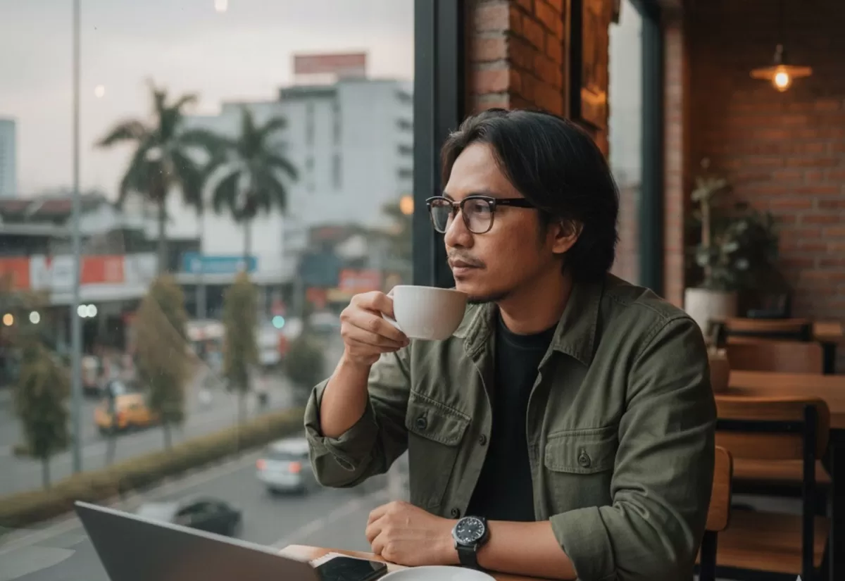Kopi punya GERD dan lambung yang sensitif. decaf aman bagi kamu yang  (Pejuangkantoran.com/Made with Google AI)