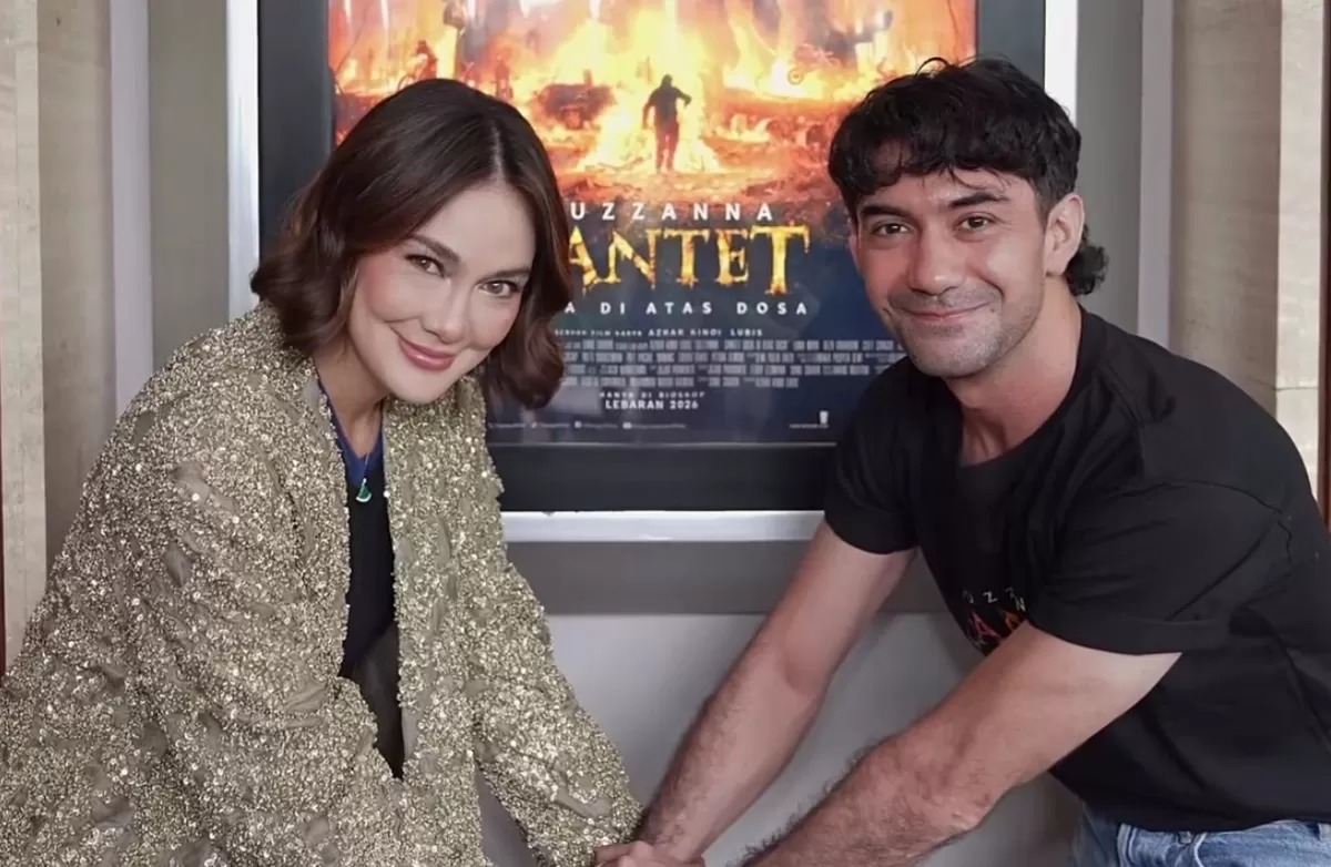 Main bareng Luna Maya di film Suzzanna: Santet Dosa di Atas Dosa memberi pengalaman berkesan buat Reza Rahadian. (Instagram @sorayaintercinefilms)