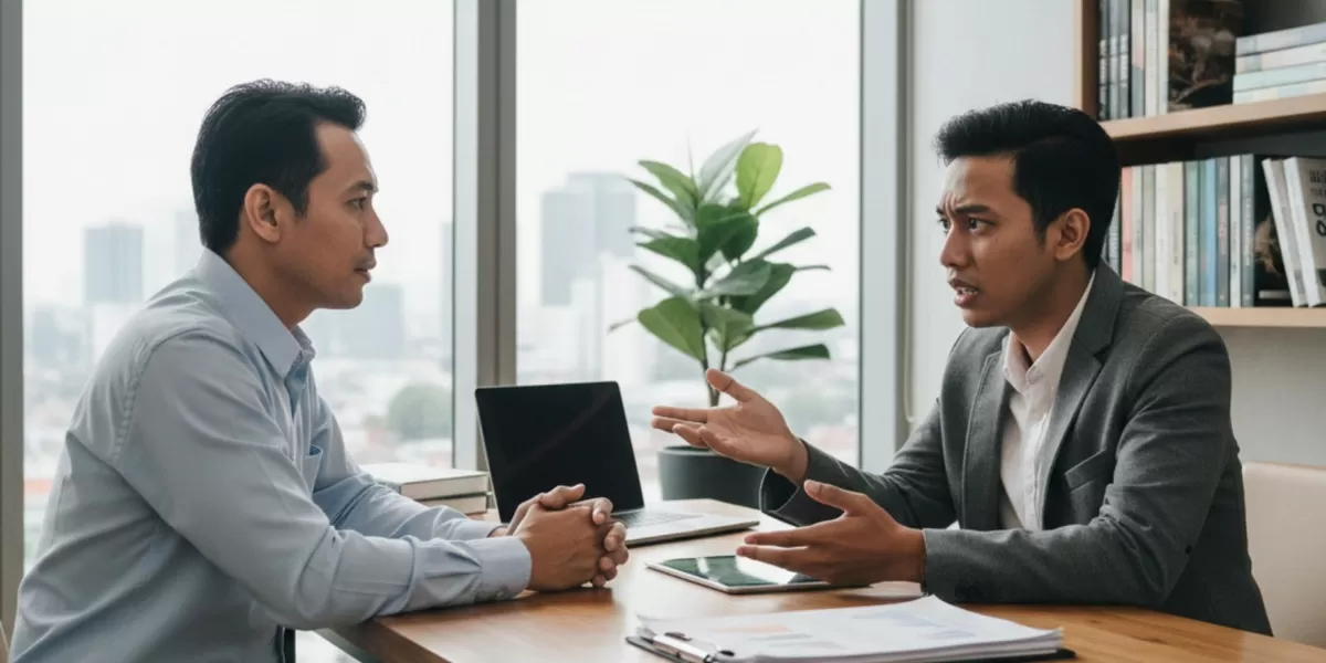 Memutuskan sesuatu berdasarkan kondisi tertentu (situational judgement) memerlukan pertimbangan banyak faktor. (Pejuangkantoran.com/Made with Google AI)