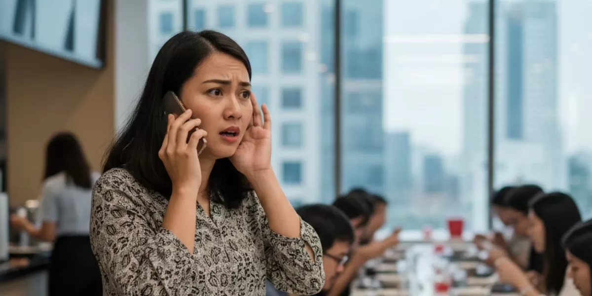 Silent call tidak selalu berkaitan dengan scamming, namun kita tetap harus waspada. (Pejuangkantoran.com/Made with Google Ai)