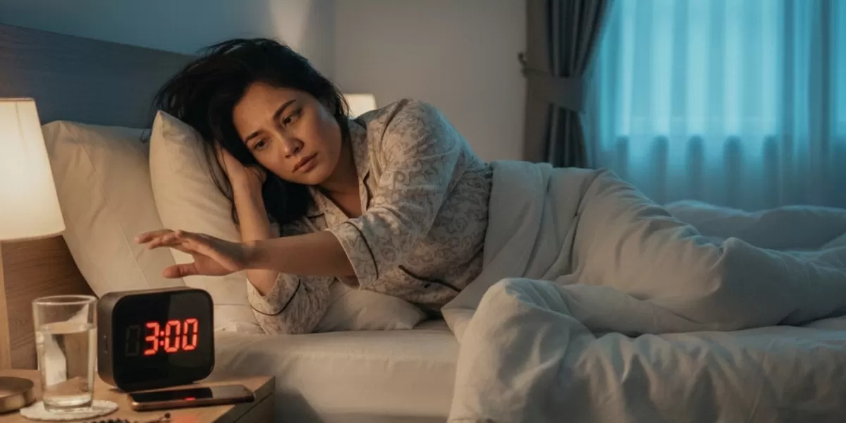 Jangan sepelekan bangun tidur mendadak. Kelola bangun tidurmu untuk sahur dengan baik. (Pejuangkantoran.com/Made with Google AI)