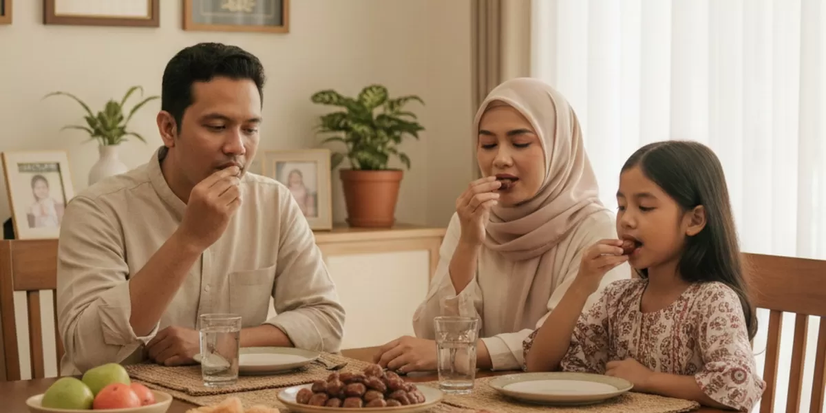 Kurma, superfood yang punya sejumlah manfaat bagi kesehatan tubuh kita. (Pejuangkantoran.com/Made with Google AI)