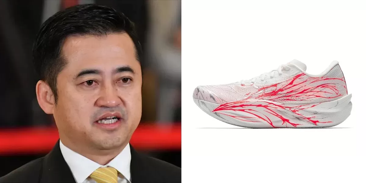 Ding Shizhong, otak di balik sukses global Anta Sports (Screencapture Forbes.com (Ding Shizhong) dan  id.anta.com (sepatu Anta))