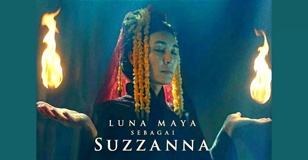 Film Suzzanna: Santet Dosa di Atas Dosa menjadi kali ketiga Luna Maya memerankan sosok Suzzanna. (Instagram @sorayaintercinefilm)