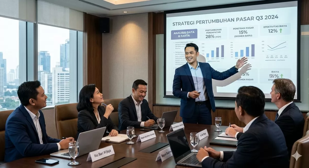 Keterampilan persuasif sangat penting dalam kehidupan profesional di kantor. (Pejuangkantoran.com/Made with Google AI)
