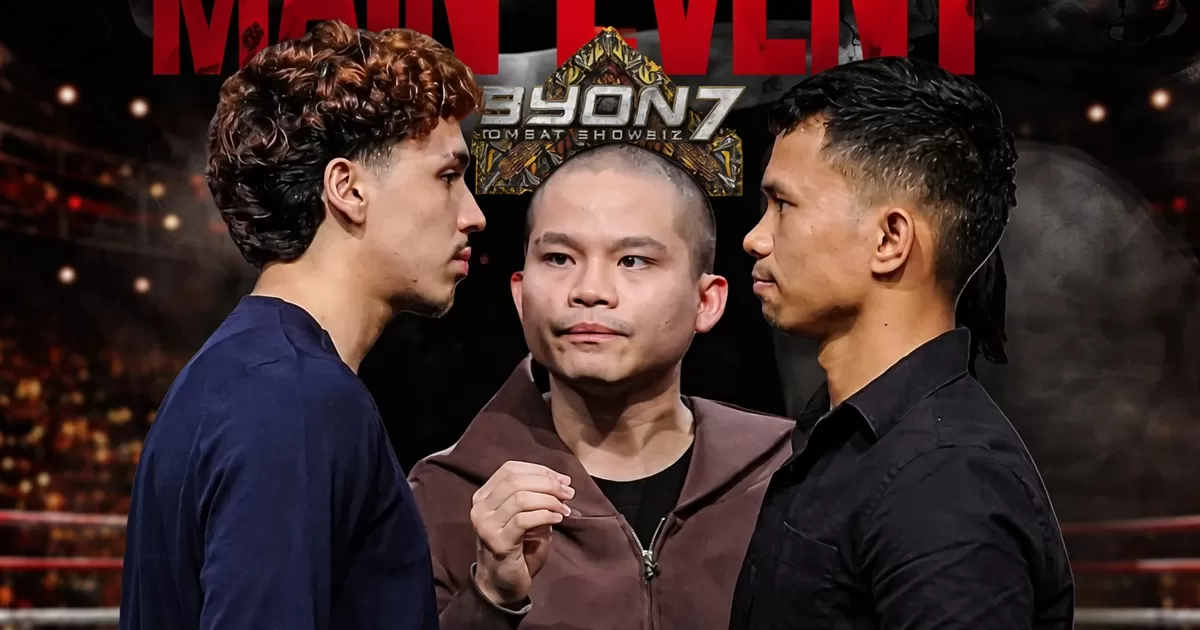 Cellos Botak (tengah akan membawa duel laga antara Putra Abdullah (kiri) dan Ronal Siahaan dalam Byon Combat Showbiz Vol. 7 di Malaysia, 25 April 2026. (Instagram @byoncombat)