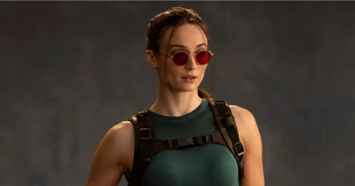 Sophie Turner, pemeran Lara Croft dalam serial Tomb Raider, mengalami cedera saat syuting di Inggris. (IMDb)