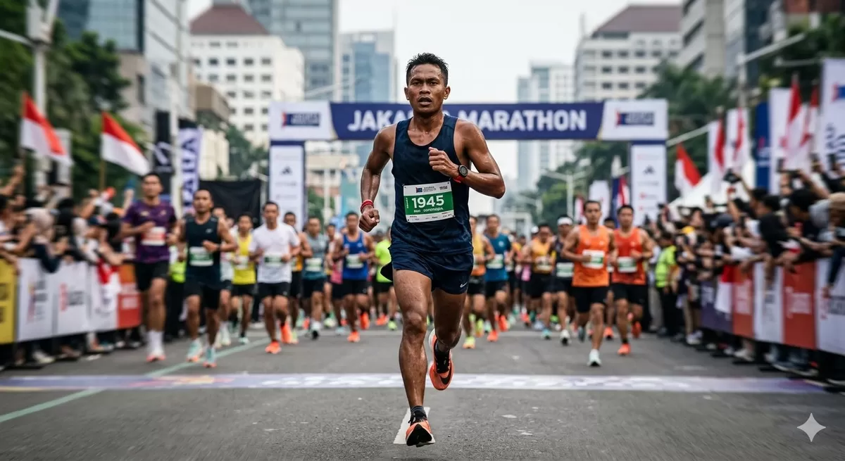 Ada sejumlah teknik pernapasan yang bisa membantu meningkatkan performa larimu. (Pejuangkantoran.com/Made with Google AI)