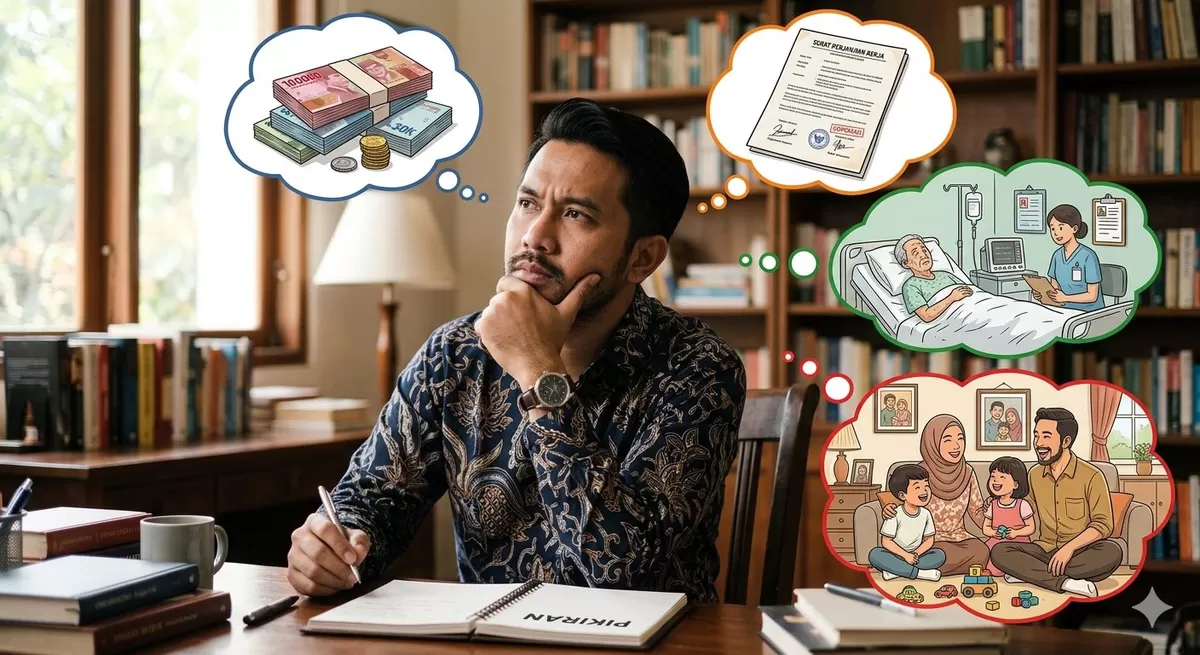 Sebagai tenaga kerja kontrak (PKWT) kamu harus melakukan manajemen keuangan yang lebih ketat dan disiplin. (Pejuangkantroan.com/Made with Google AI)