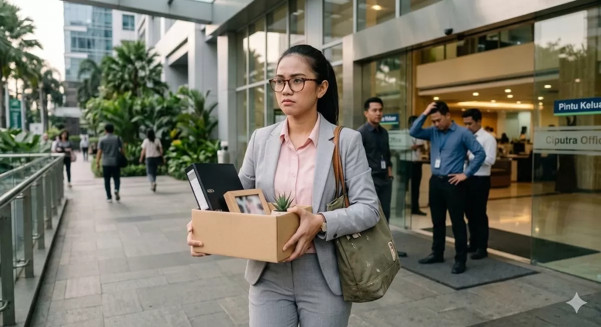 Jangan sepelkan turnover yang tinggi, dampaknya buruk bagi perusahaan. (Pejuangkantoran.com/Made with Google AI)