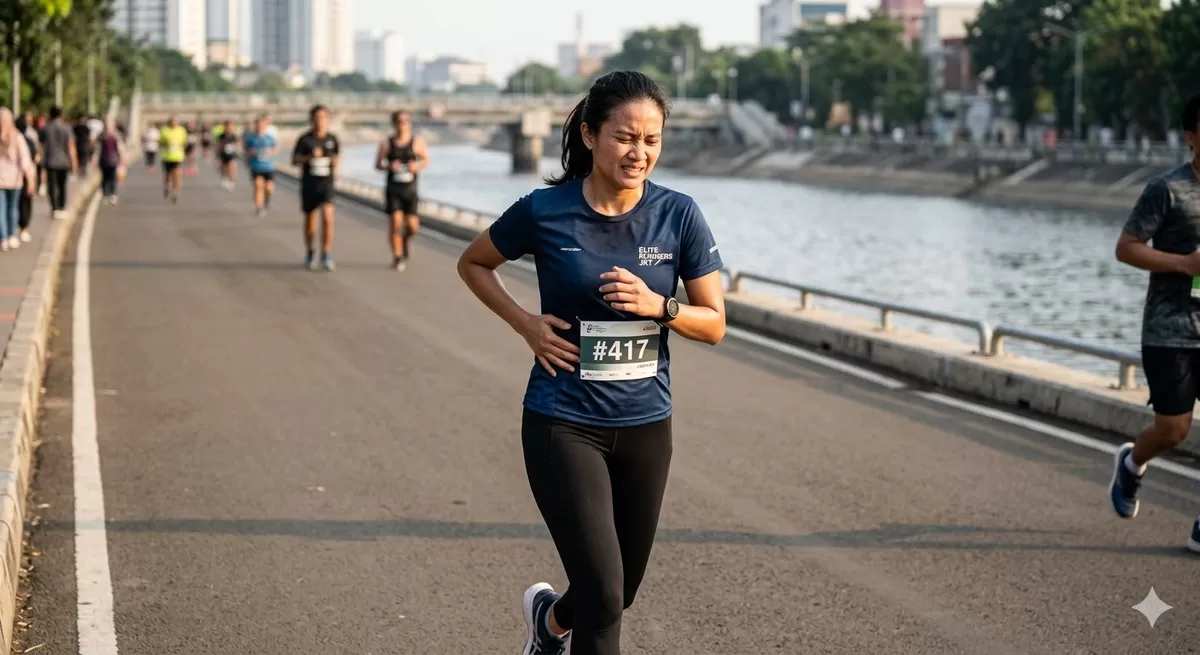 Side stitch atau  (Pejuangkantoran.com/Made with Google AI)