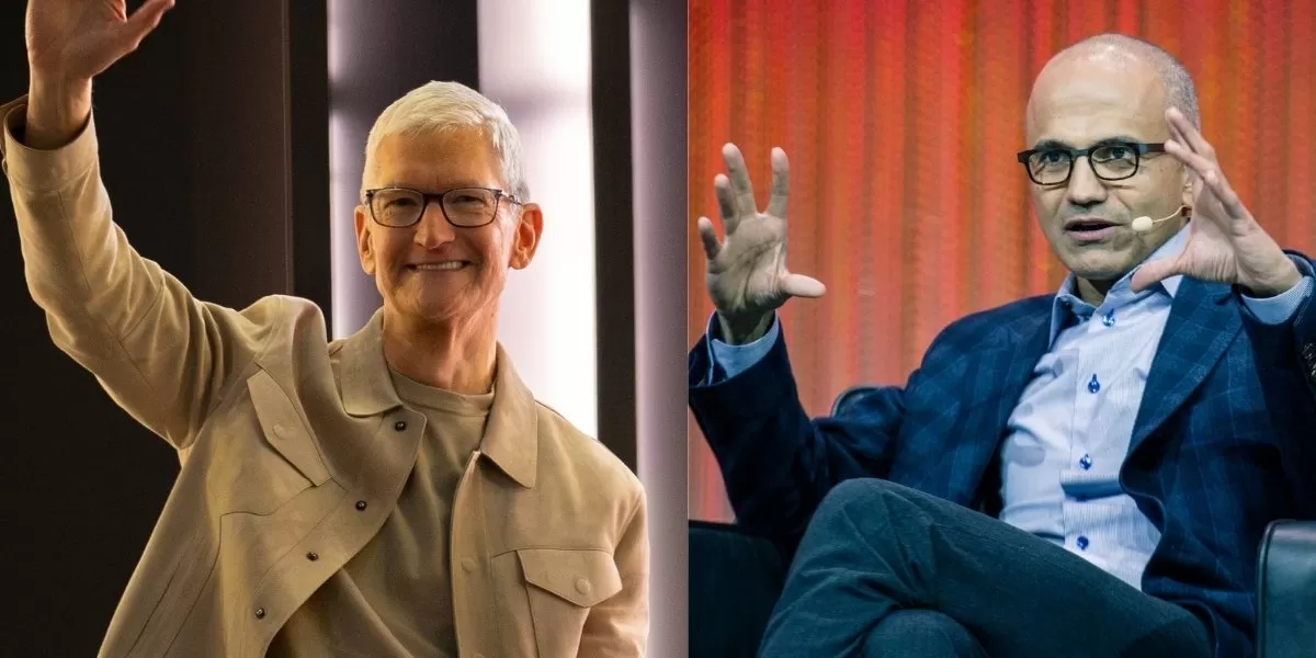 Belajar rintisan karier Tim Cook (CEO Apple) dan Satya Nadell (CEO Microsoft) yang mengawali karier sebagai   (Tim Cook (Tessa Burry); Satya Nadella (Officila Lewen Photos))