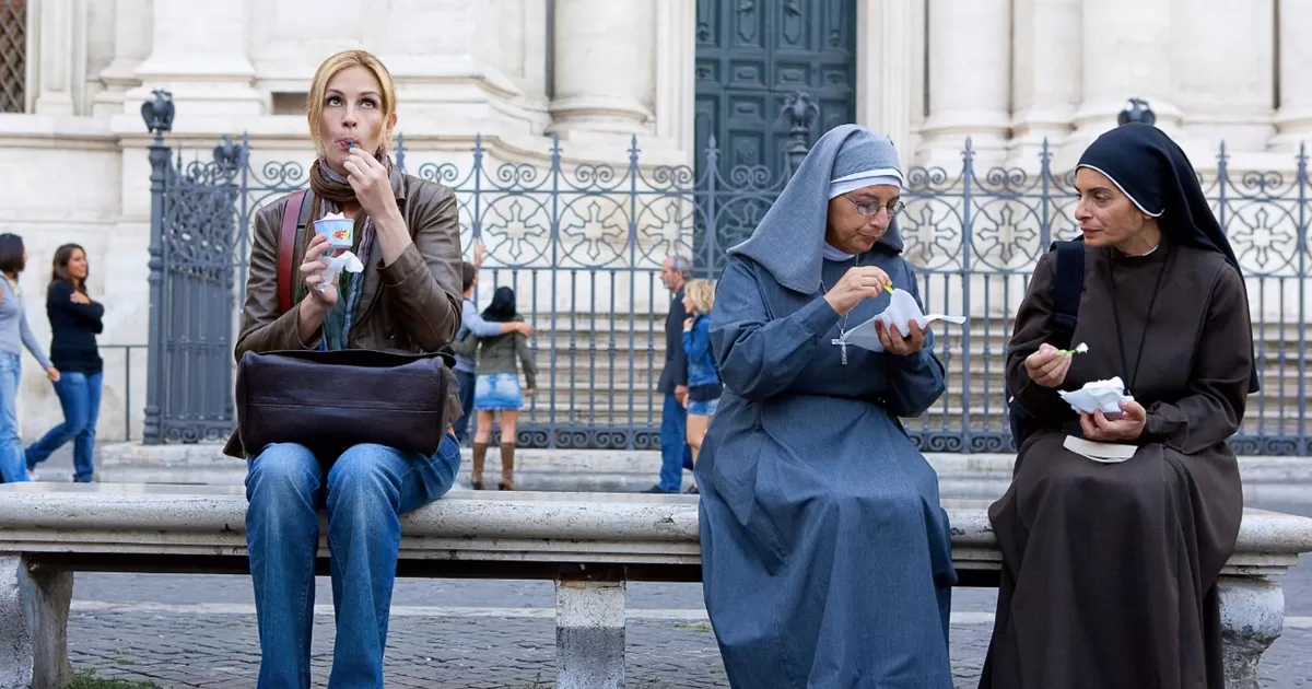 Film "Eat Pray Love" yang dibintangi Julia Roberts sebagian menggambarkan bagaimana orang Italia sangat menikmati dan mensyukuri hidup. (IMDb)