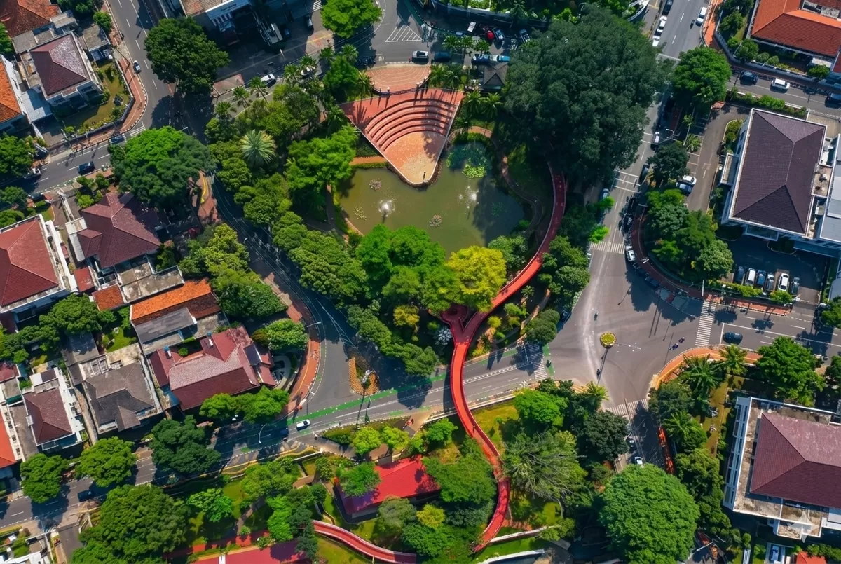 Taman Bendera Pusaka Menjadi Ikon Baru Jakarta (instagram: Ade Irawan)