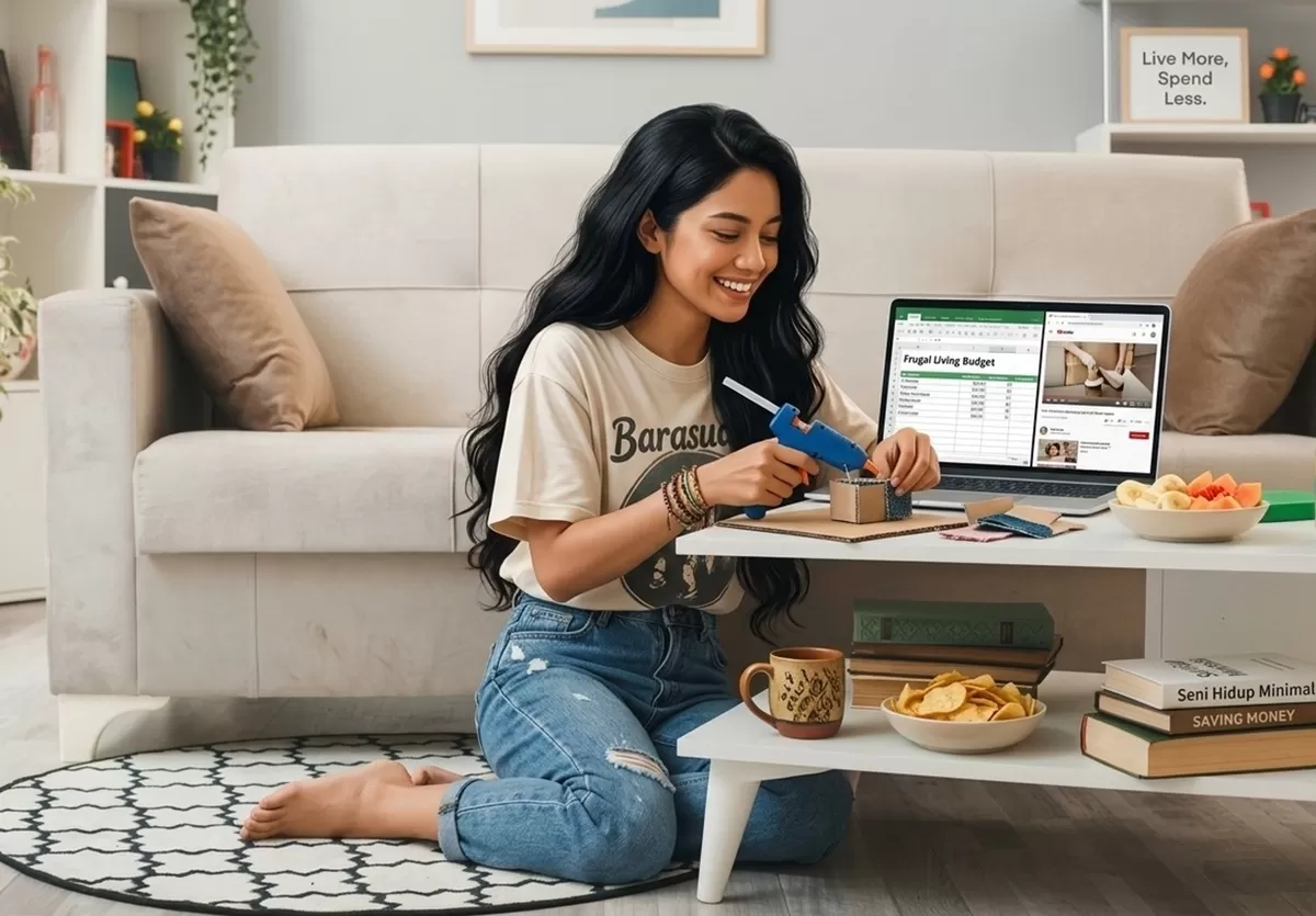 Frugal living nggak melulu diartikan hidup pelit. Kita sebagai Gen Z bisa hidup pintar dengan mengambil model hidup dengan pola frugal living  (Pejuang Kantoran/Google Gemini)