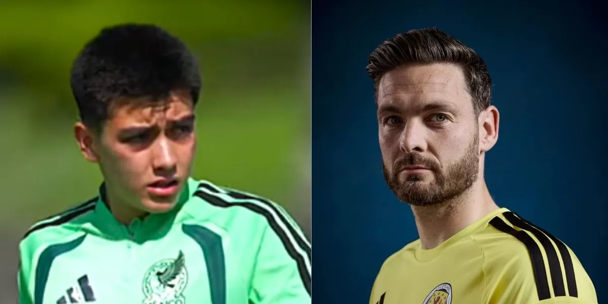 Pemain termuda (Gilberto Mora) dan tertua (Craig Gordon) di Piala Dunia 2026. (Selecci&oacute;n Nacional de M&eacute;xico (Gilberto Mora); www.scottishfa.co.uk (Craig Gordon))