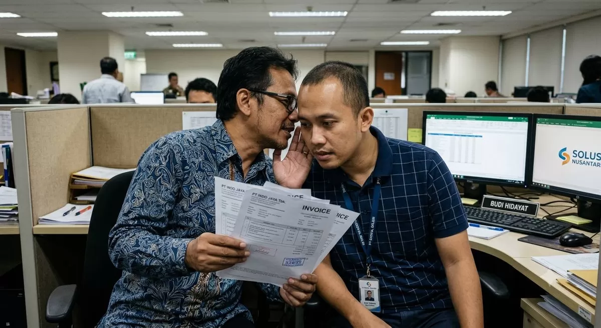 Korupsi selalu dawali dari penyimpangan kecil, jangan terjebak oleh slippery slope of dishonesty. (Pejuangkantoran.com/Made with Google AI)