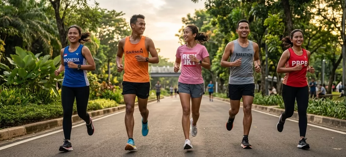 Semakin sering berlari dengan berbagai macam metode latihan akan membantu kamu mencapai waktu terbaik (personal best). (Pejuanng Kantoran/Google Gemini)