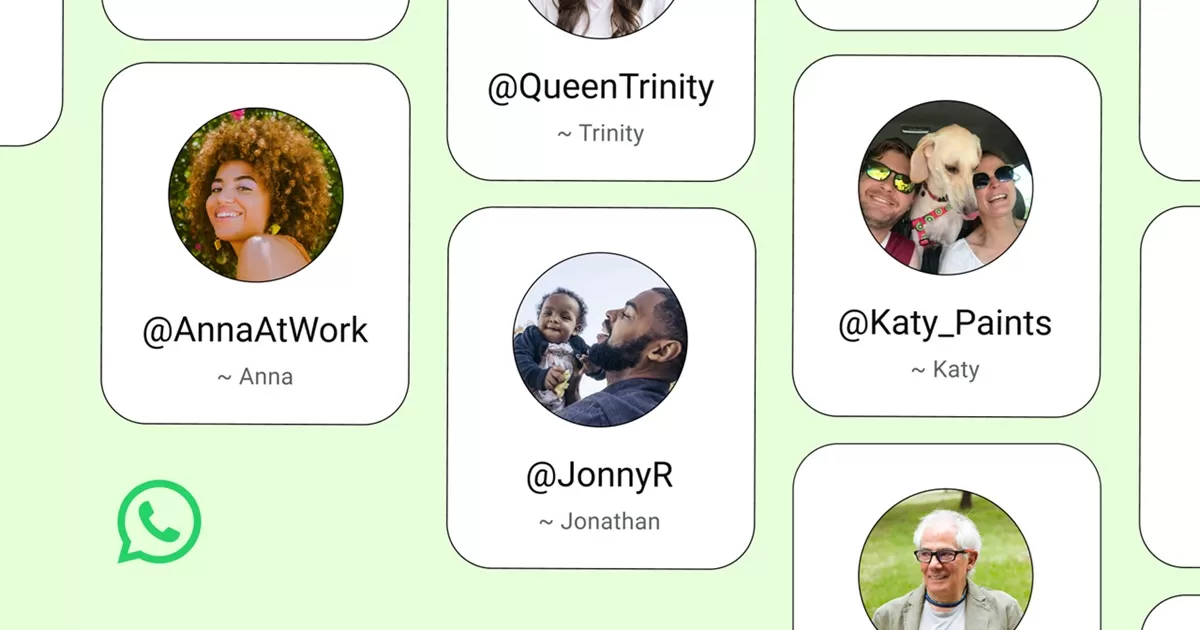 Pengguna Whatsapp sekarang bisa membuat nama pengguna (username) unik yang bisa dibagikan secara bebas.  (Meta)
