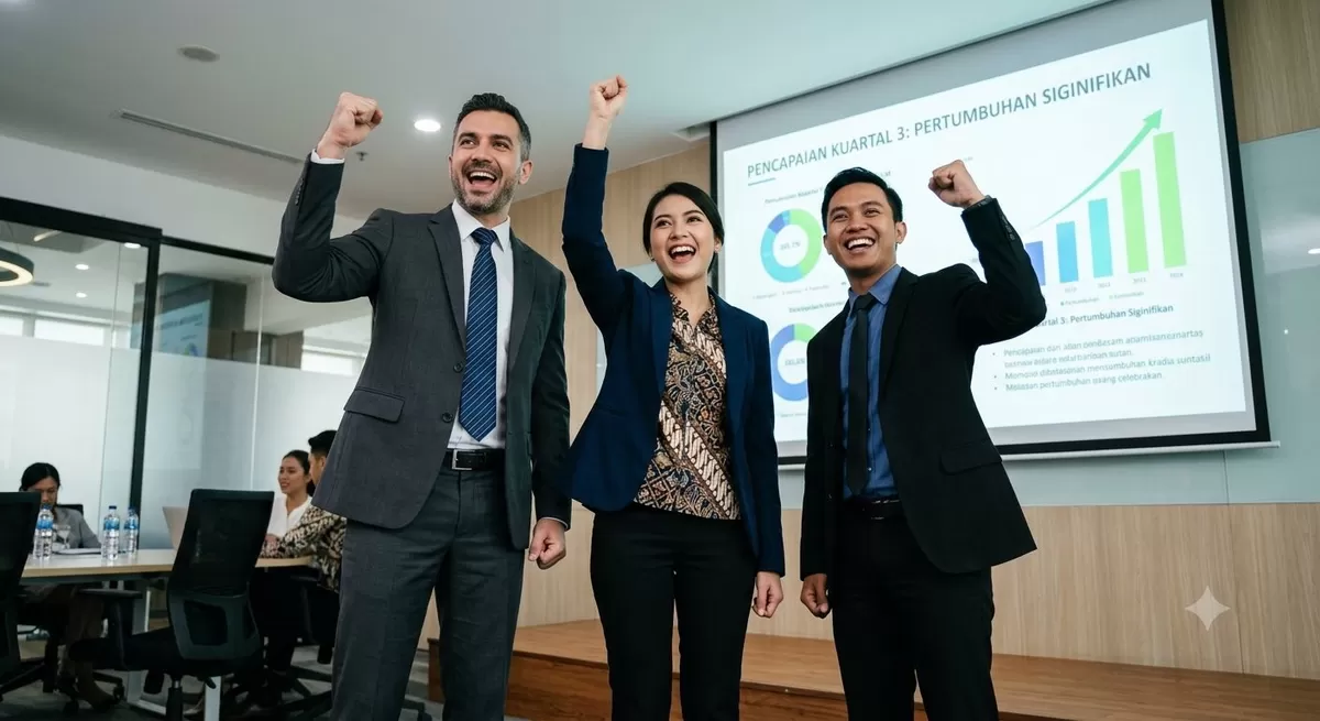 Growth mindset penting u tuk diterpkan di organisasi kantor karean sejumlah alasan logis. (Pejuangkantoran.com/Made with Google AI)