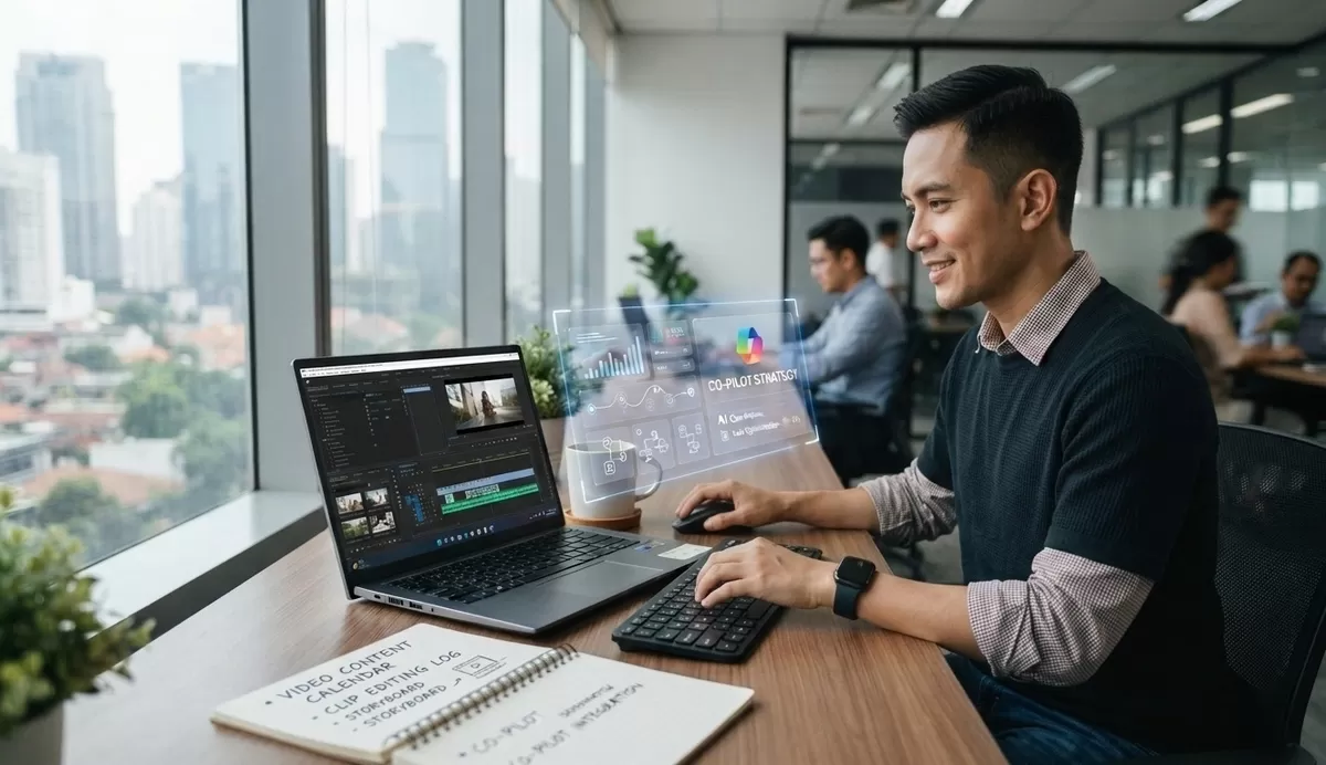 Dunia kerja sedang mengalami pergeseran paradigma yang masif. Dulu, untuk mengeksekusi sebuah proyek kreatif atau kampanye pemasaran, sebuah perusahaan membutuhkan satu divisi penuh berisi para spesialis. Kini, lanskap tersebut berubah total berkat kehadiran AI (Pejuang Kantoran/Google Gemini)