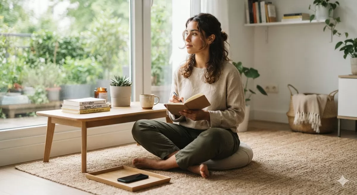 Gen Z kini memimpin sebuah gerakan budaya baru yang mendefinisikan ulang arti kesuksesan dan kebahagiaan. Mereka memilih jalan yang sunyi namun bermakna: gaya hidup minimalis dan sober living. (Pejuang Kantoran/Google Gemini)