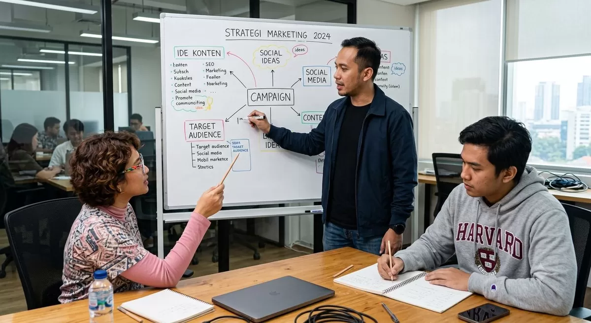 meskipun saat ini sudah serba digital, namaun menggunakan bolpoin atau pemsil saat bekerja masih sangat diperlukan. (Pejuangkantoran.com/Made with Google AI)